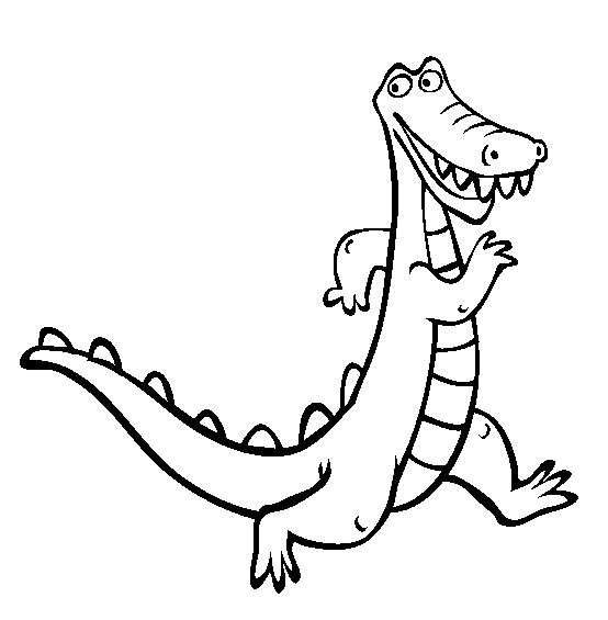 free Alligator coloring page sheet picture