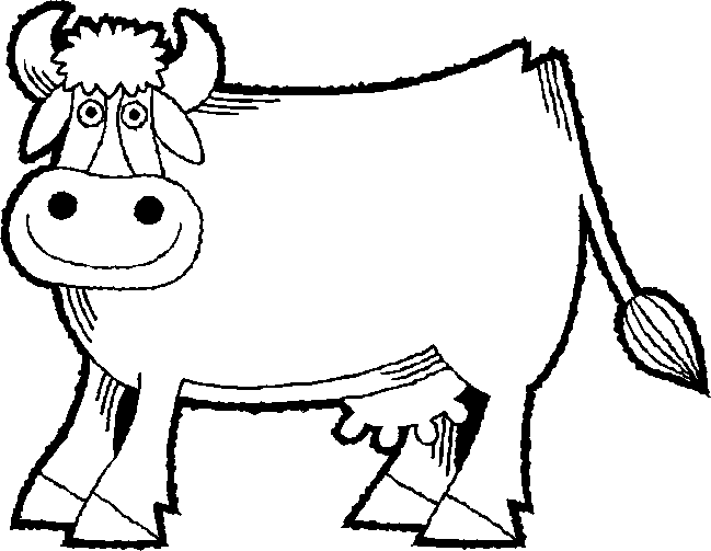 free Cow coloring page sheet printable