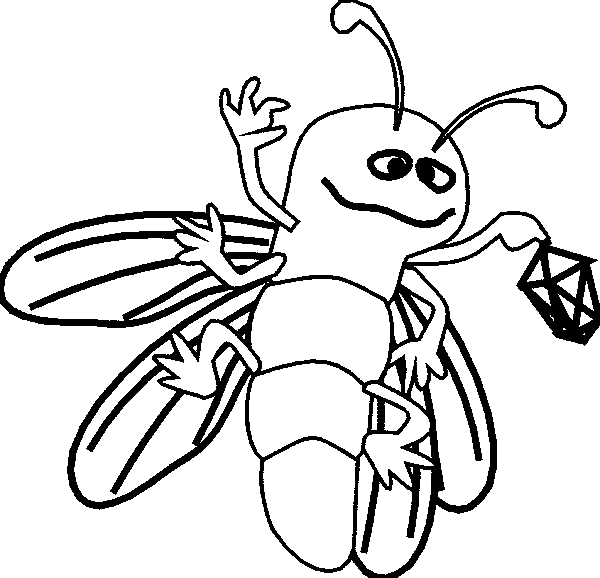 free Firefly coloring color page sheet printable