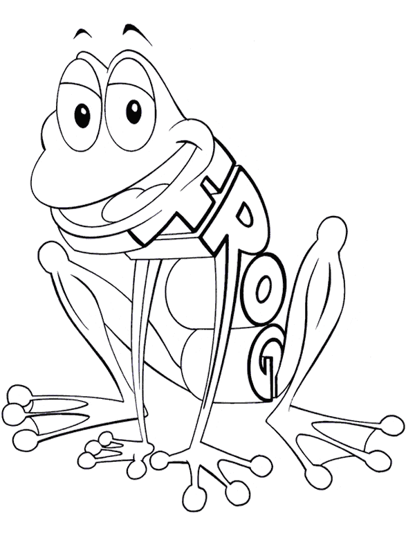 free Frog coloring page