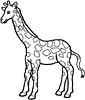 Giraffe coloring page