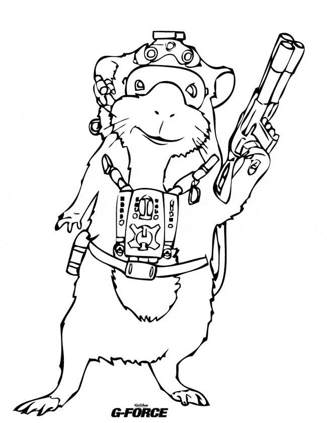 free Guinea Pig coloring page