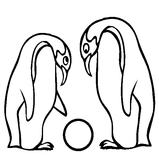 free King Penguin coloring page