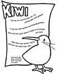 Kiwi coloring page
