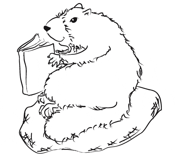 free Marmot coloring page