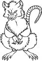 Rat coloring page