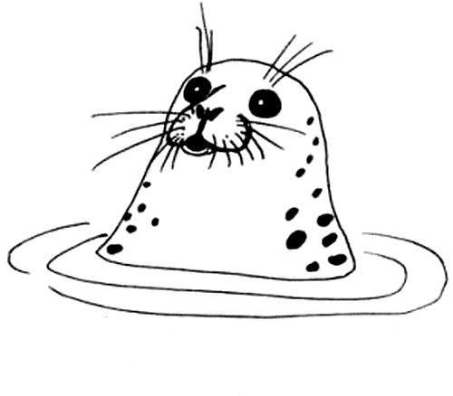 free Ringed Seal coloring page