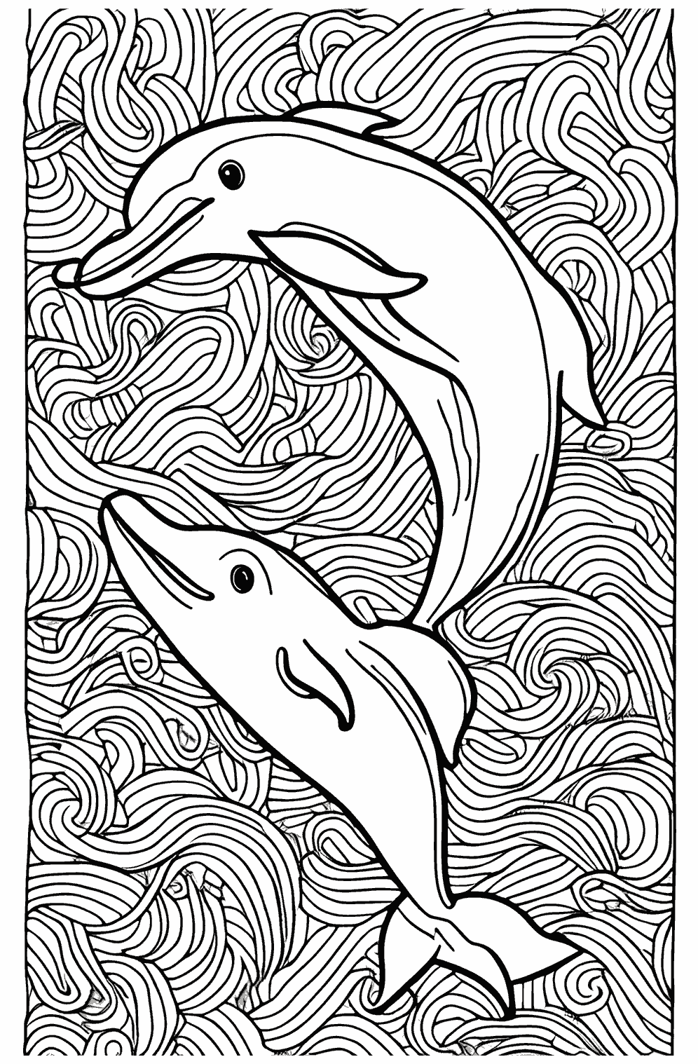 free River Dolphin coloring page