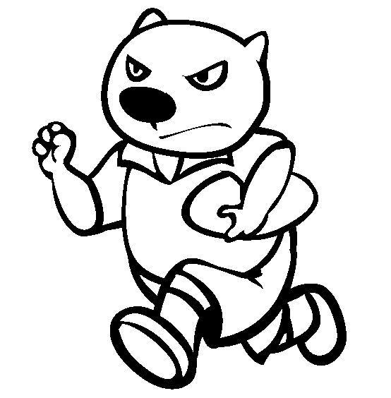 free Wombat coloring page