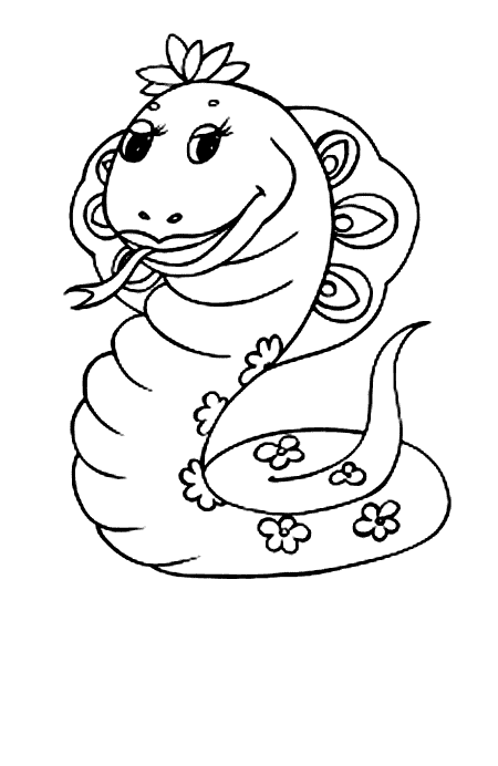 free Anaconda coloring page sheet print