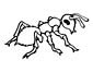 Ant coloring page