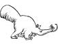 Anteater coloring page