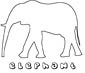 Asian elephant coloring page