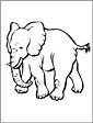 Asian elephant coloring page