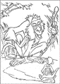 Baboon coloring page