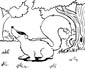 Badger coloring page