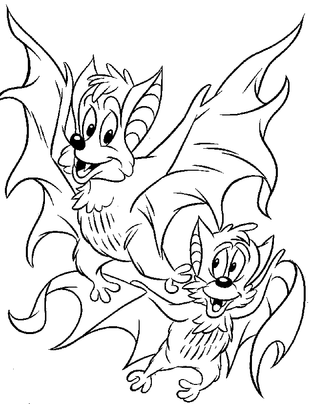 Bat coloring printable free