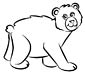 Bear coloring page