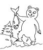 Bear coloring page