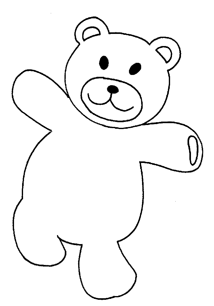 free Bear color coloring print