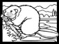 printable beaver coloring