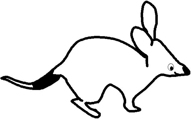 free Bilby coloring page sheet printable