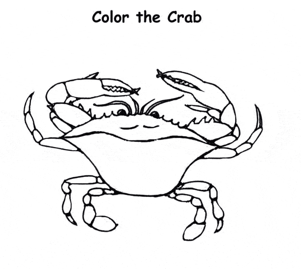 Blue Crab coloring page