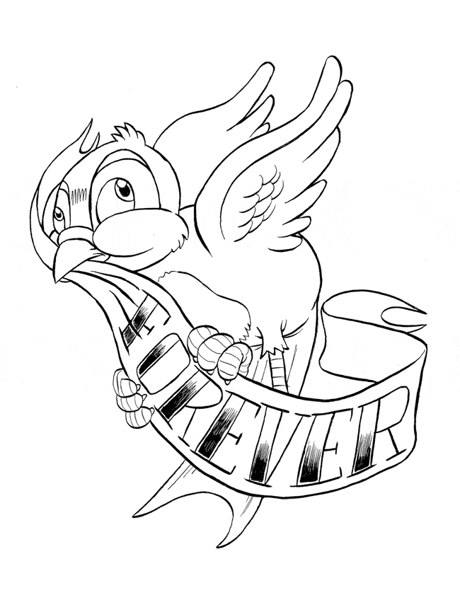 free Bluebird coloring page