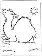 Camel coloring page