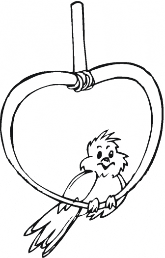 free Canary coloring page