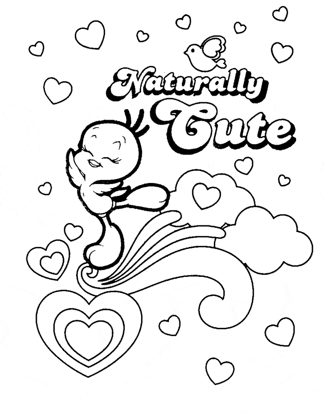 free Canary coloring page