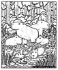 Capybara coloring page