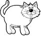 Cat coloring page