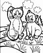 Cat coloring page