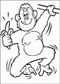 Chimpanzee coloring page