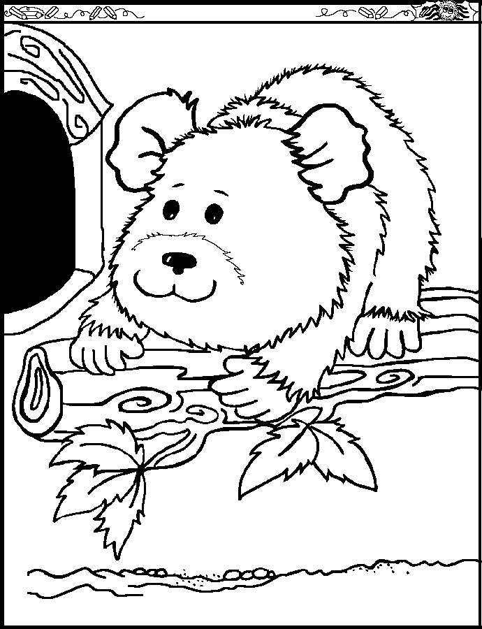 free Chinchilla coloring page