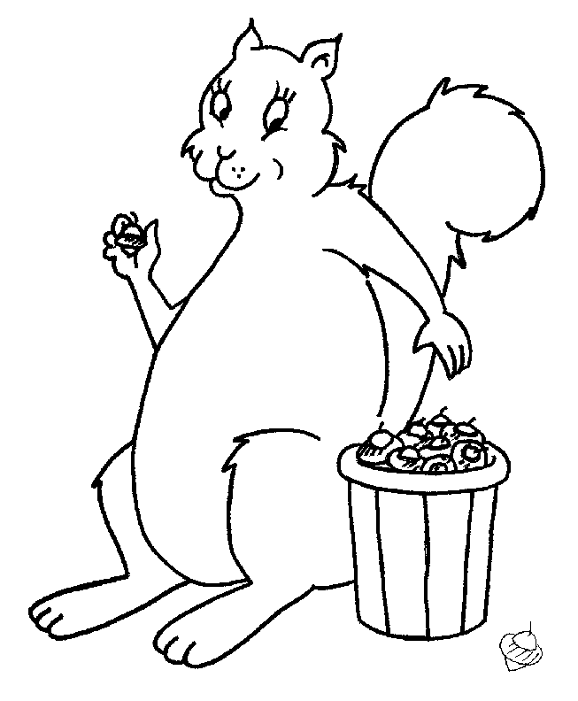 free Chipmunk coloring page