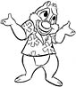 Chipmunk coloring page