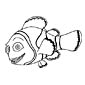 Clownfish coloring page