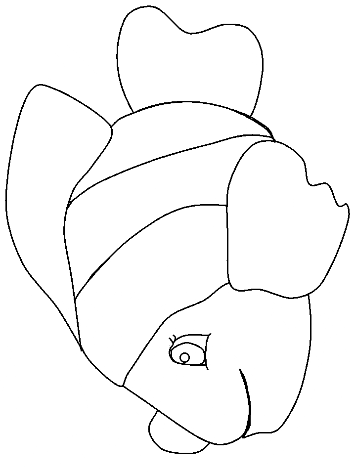 free Clownfish coloring page