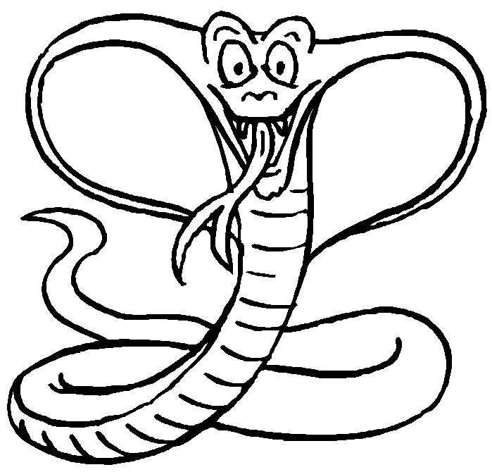 free Cobra coloring page