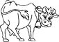 Cow coloring page