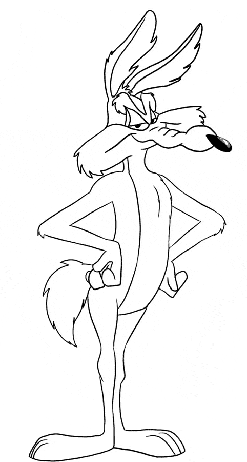 free Coyote coloring page