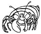 Crab coloring page