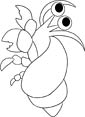 Crab coloring page