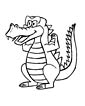 Crocodile coloring page