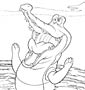 Crocodile coloring page