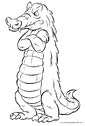 Crocodile coloring page