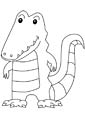 Crocodile coloring page