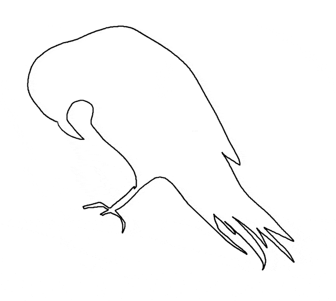 free Crow coloring page